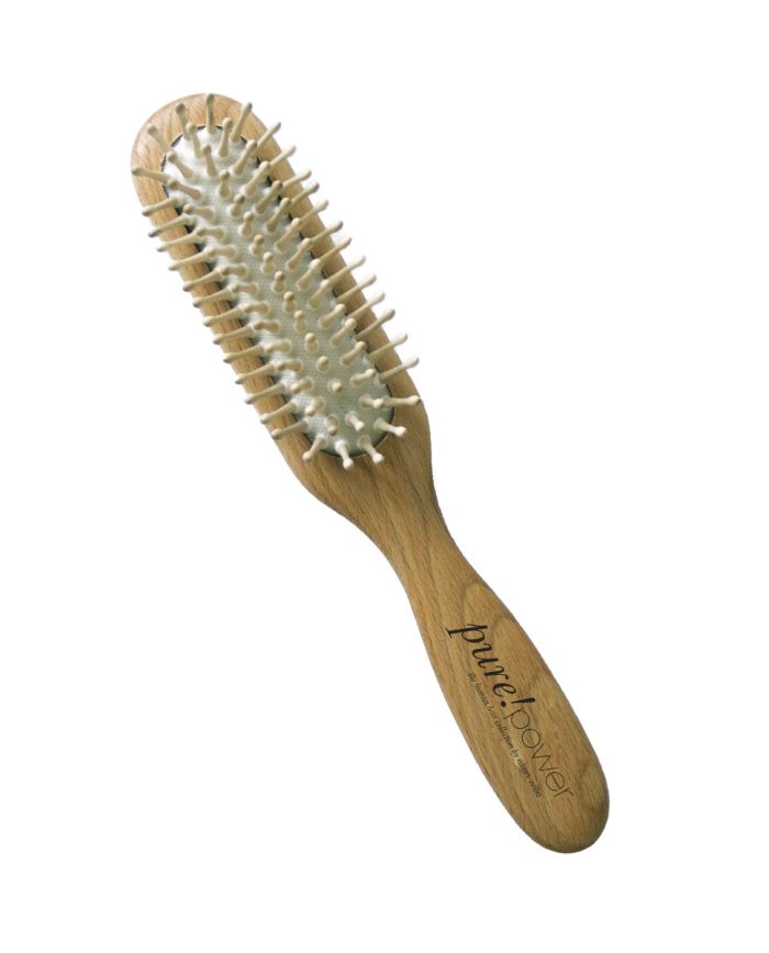 Pure!power Wooden Wig Brush by Ellen Wille – Natural Bristle Brush for Wig Care